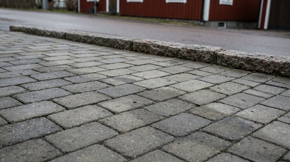 Stenläggning av uppfart